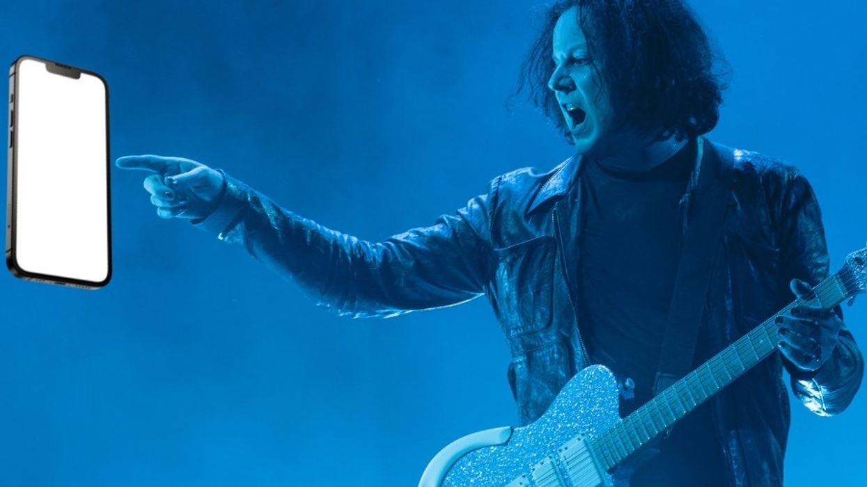 jack white, cell phones, rock stars, technology, music