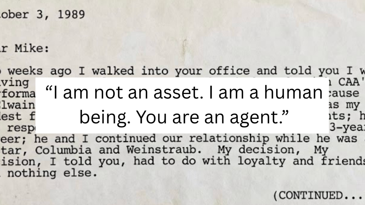 Joe Eszterhas, Michael Ovitz, CAA, Hollywood history, Basic Instinct, show business feud, leaked letter, foot soldiers, super-agent, 1989
