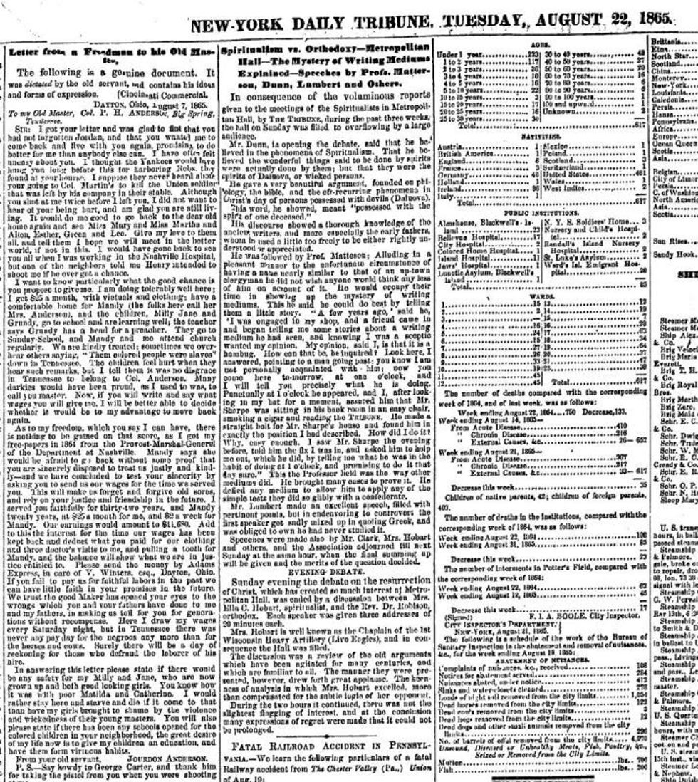 Jordan Anderson letter, freed slave letter, historical clapbacks, powerful historical documents, slavery in America, American history, reparations, slave response letter, 1865 historical letters