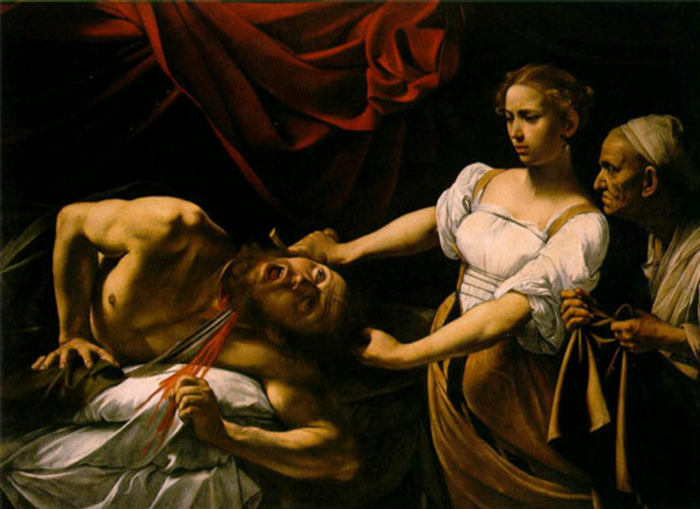 "Judith Beheading Holofernes" by Caravaggio (1599)