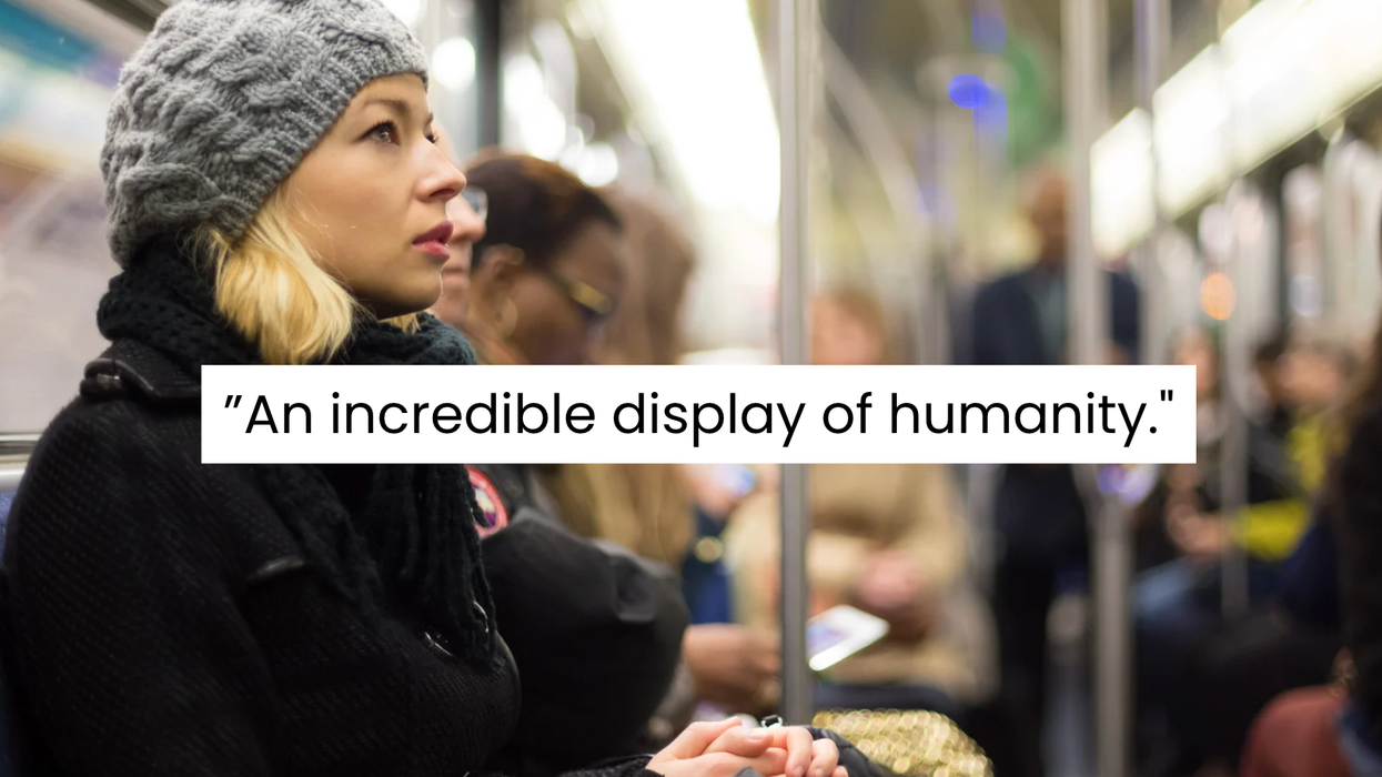 kindness, empathy, compassion, subway, viral story, human connection, mental health, good news, inspiring story, motherhood