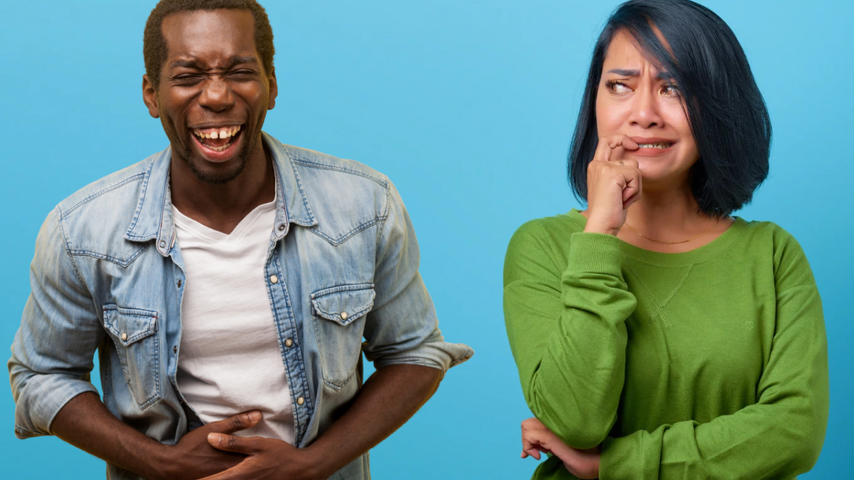 laughter, inappropriate behavior, psychology, trauma, therapy