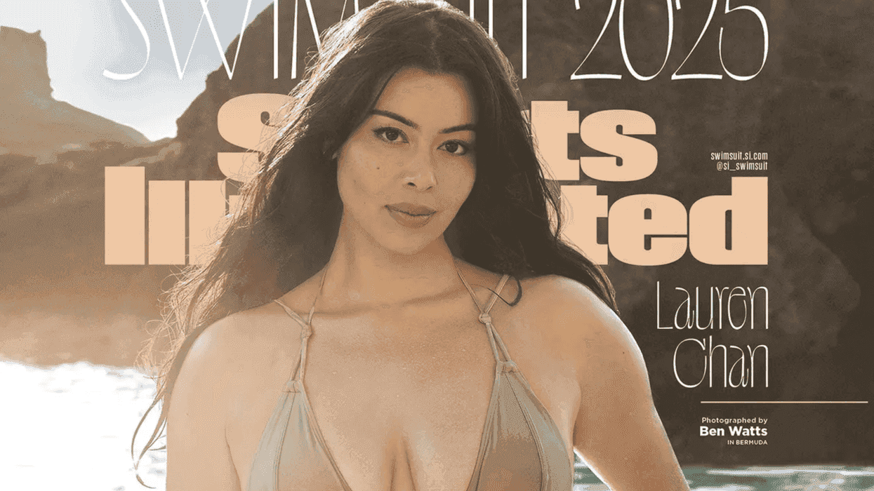 lauren chan, sports illustrated swimsuit, plus size model, body positivity, lgbtq fashion, size inclusivity, queer representation, unretouched photos, henning brand, mental health