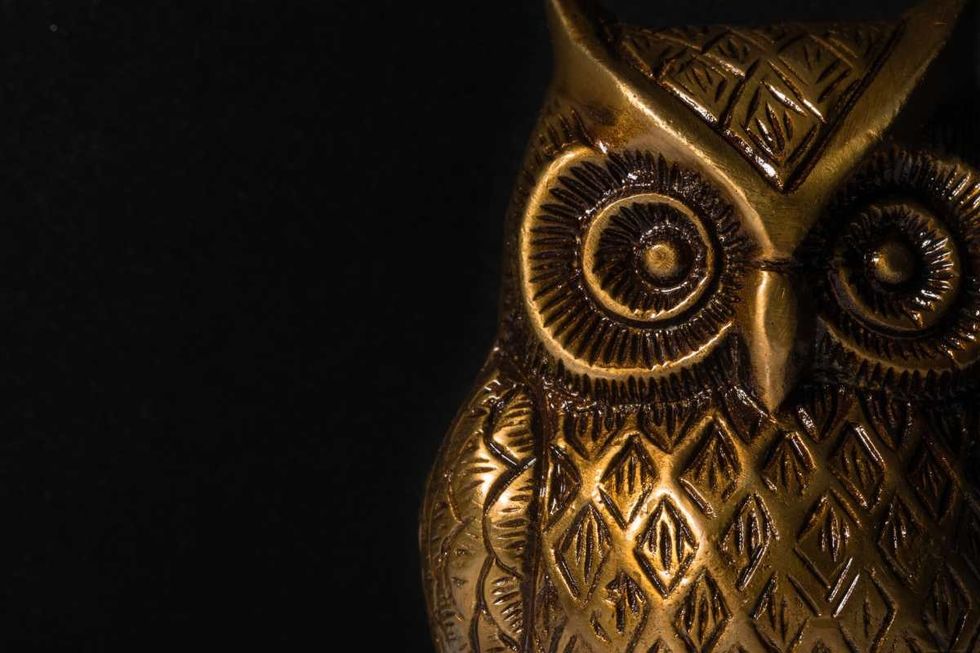 Macro photo of an owl paper weight made of brass. (Representative Image Source: Getty Images | Ranjit Talwar)