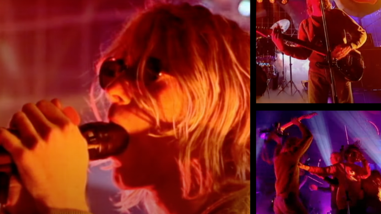 nirvana, top of the pops, kurt cobain, live music, smells like teen spirit