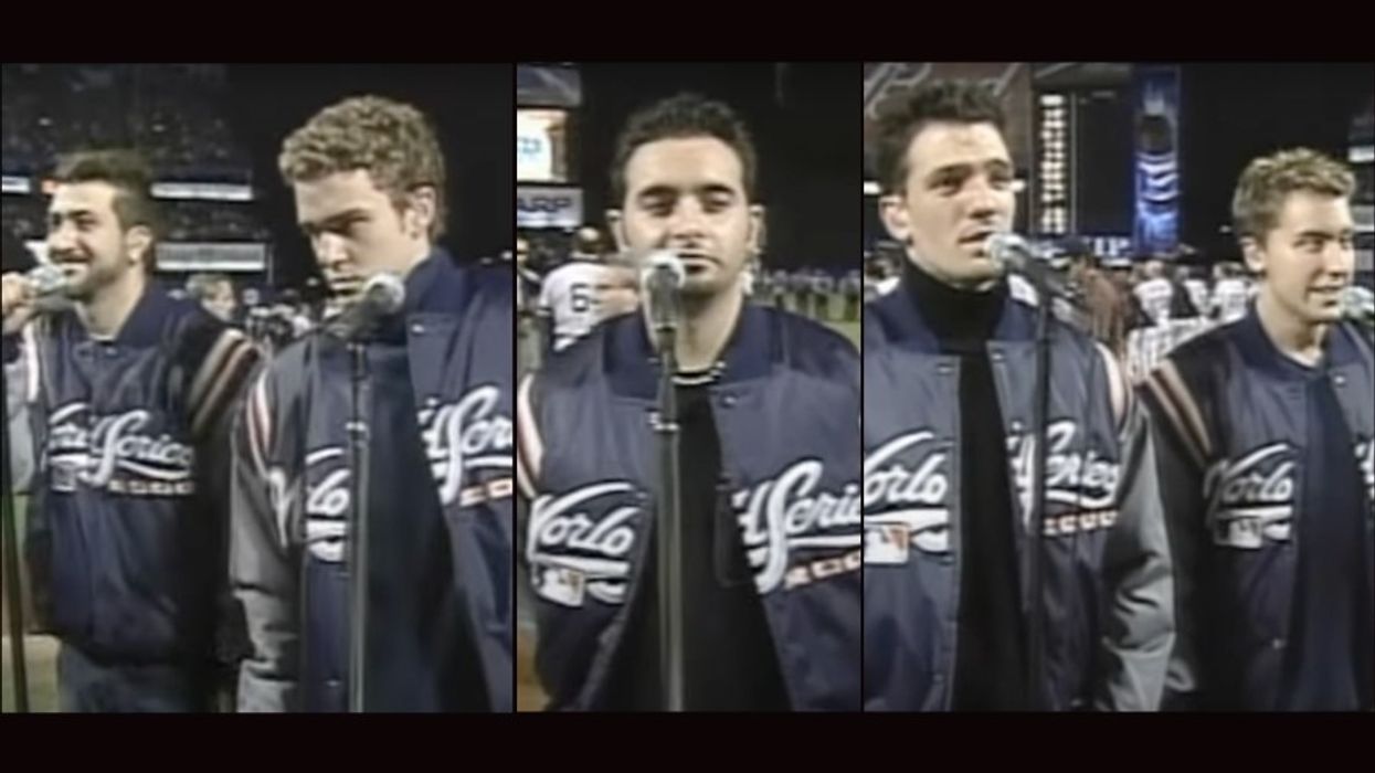 nsync, justin timberlake, national anthem, mlb, world series