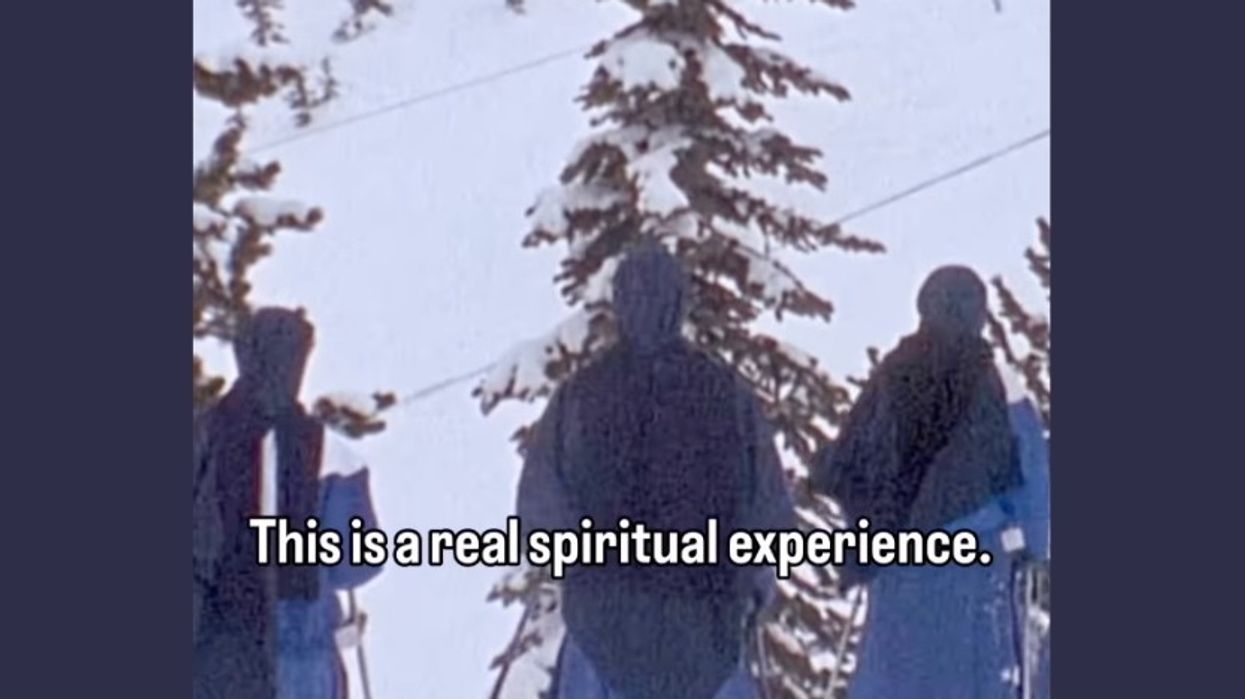nuns, skiing, habit, idaho, spiritual, sisters