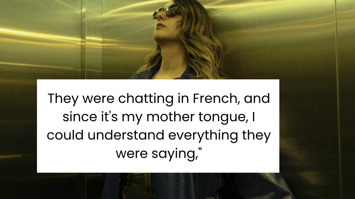 petty revenge, bilingual, language skills, Reddit story, instant karma, elevator, rude people, public etiquette, comeback, mic drop