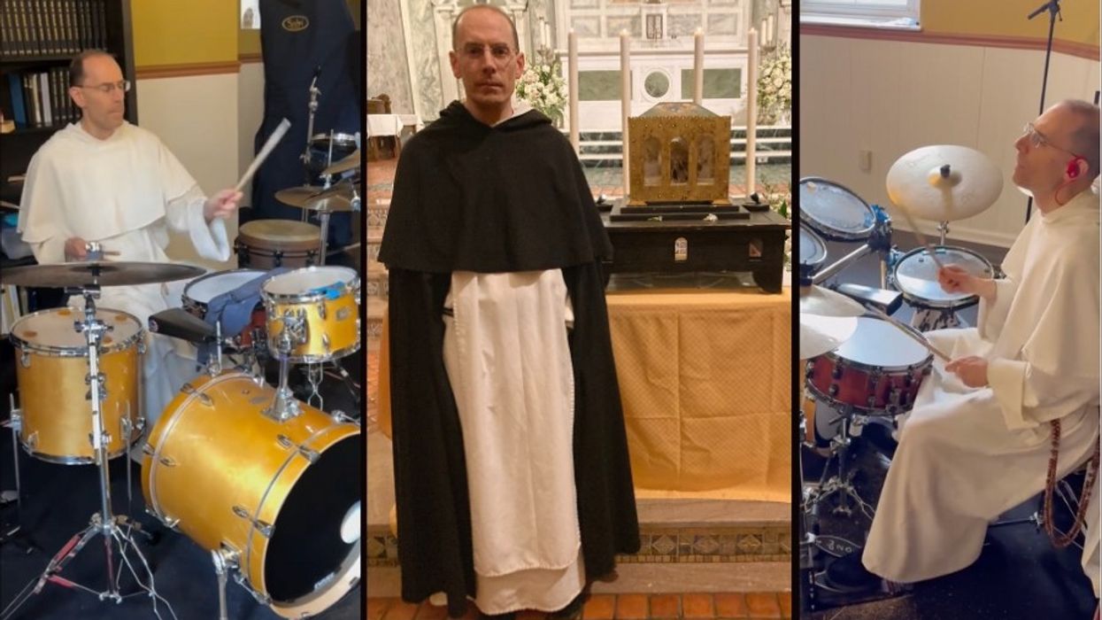 priest, drummer, catholic, musicians, instagram