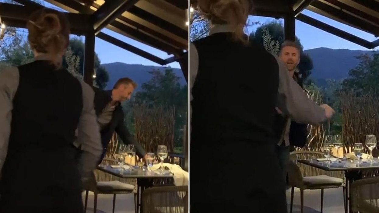 racism caught on video, waitress defends asian family, jennica cochran, michael lofthouse incident, viral restaurant video, anti-asian racism, gofundme viral, everyday hero story