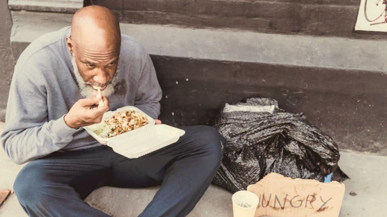 Homeless man expecting leftovers surprised after restaurant offers him free meal of his choice
