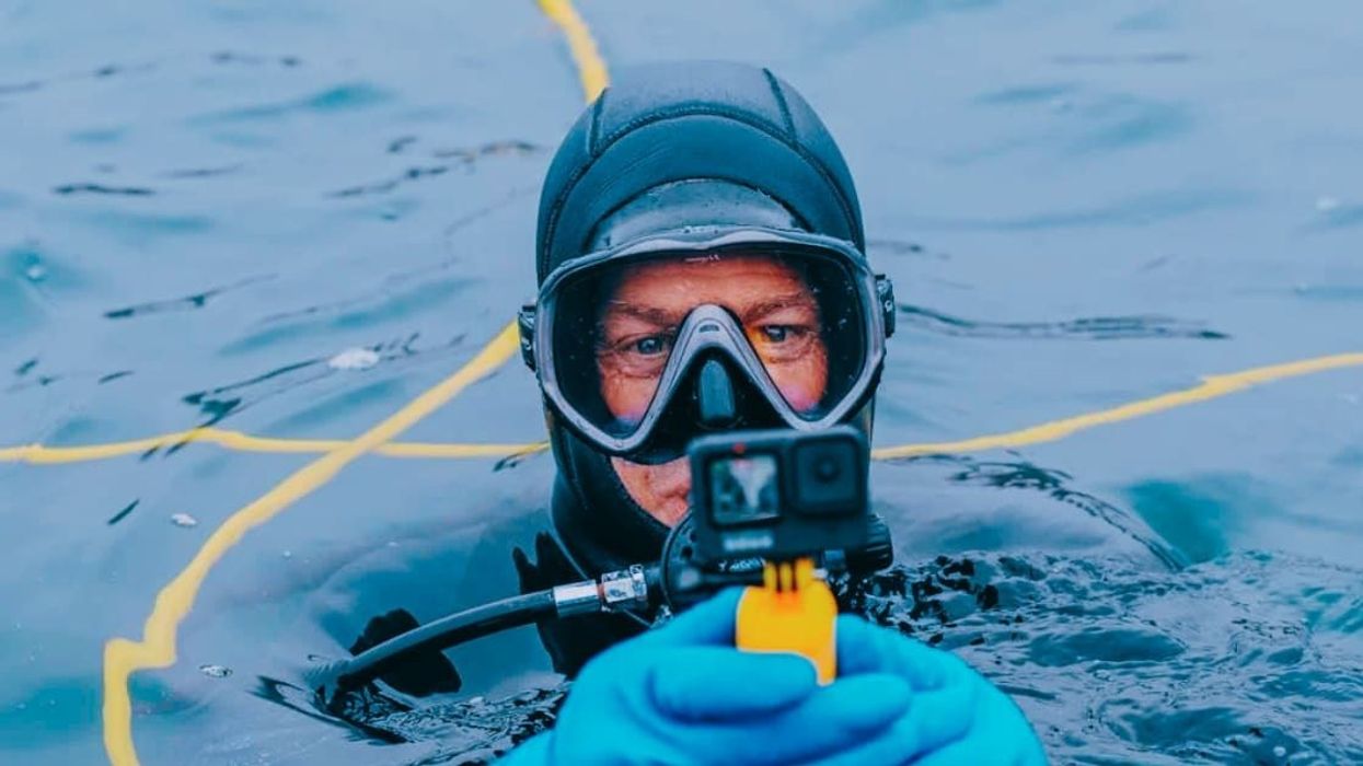 Terrifying clip shows diver recording 'final moments' after being stranded 30 miles off the shore