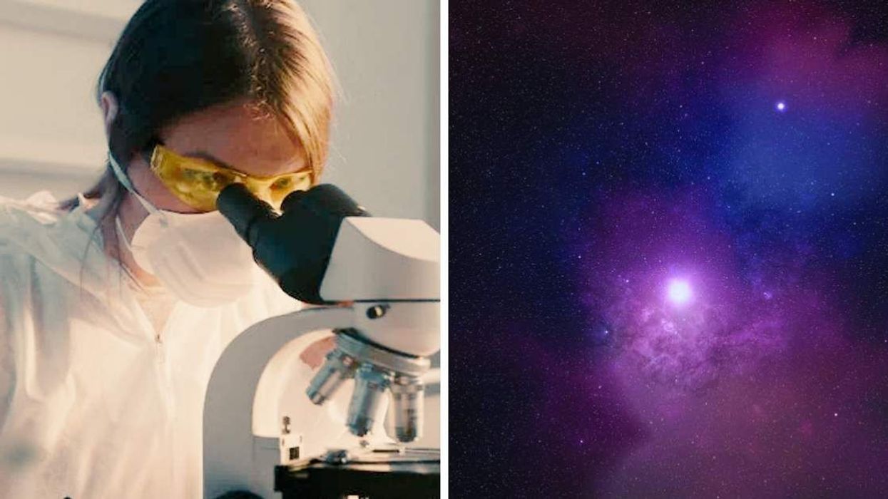 Daughter discovers an astounding sight when she places dad's ashes under a high-powered microscope