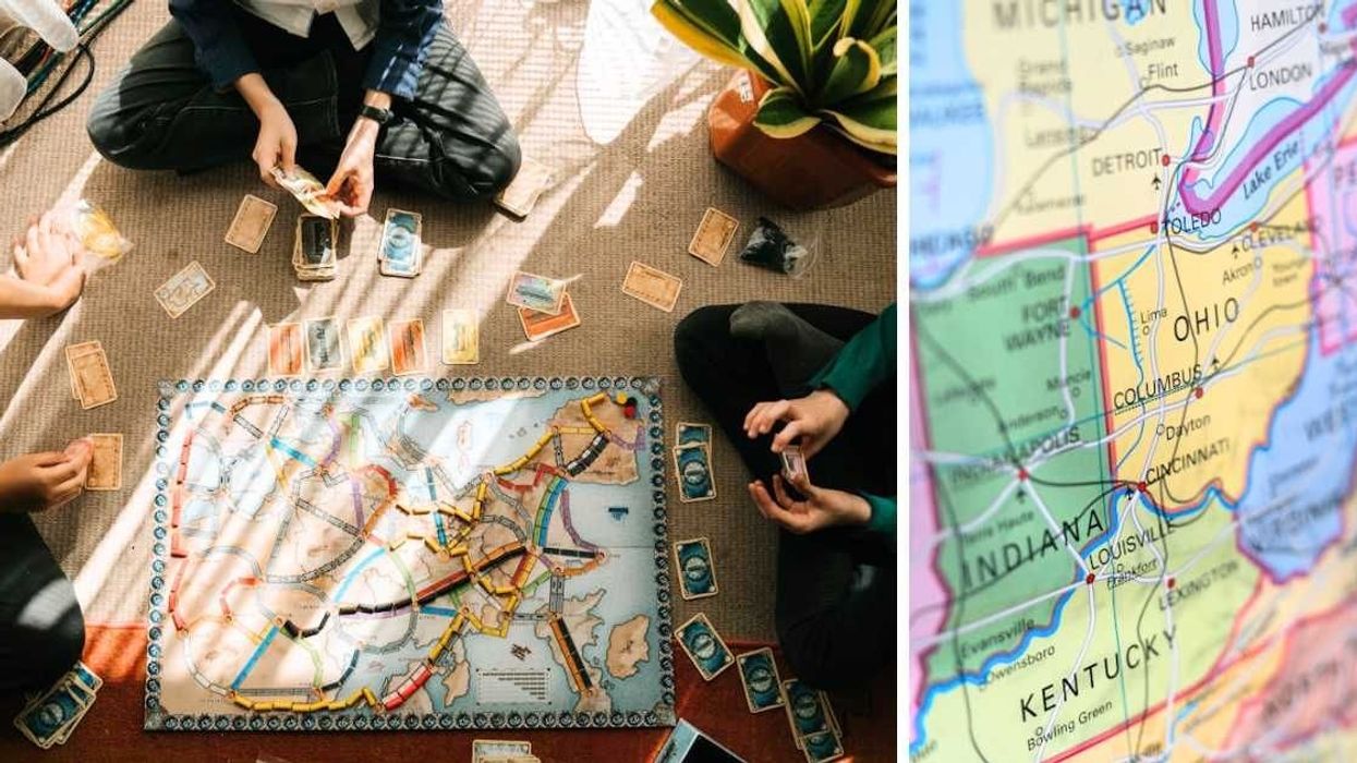 America's first board game depicted rare 19th-century map of the country