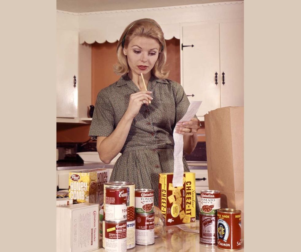 Representative Image Source: 1960s: Woman Compares Cash Register Receipt To Items Groceries On Counter Brown Shopping Bag. (Photo by H. Armstrong Roberts/Retrofile/Getty Images)