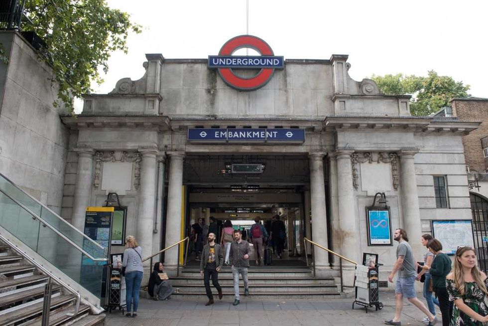 Representative Image Source: A general view as people enter and exit the entrance to Embankment underground station in London England. (Photo by John Keeble/Getty Images)