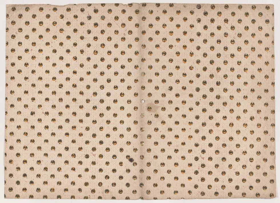 Representative Image Source: Book cover with overal circle and dot pattern, 19th century. Artist Anon. (Photo by Heritage Art/Heritage Images via Getty Images)