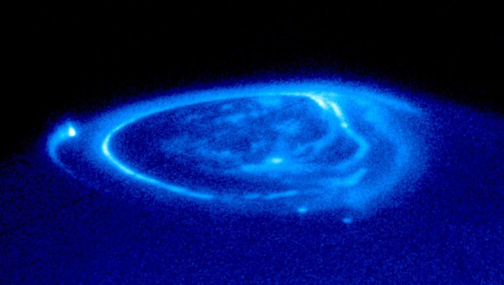 Representative Image Source: curtain of glowing gas is wrapped around Jupiter''s north pole. (Photo by NASA/Newsmakers)