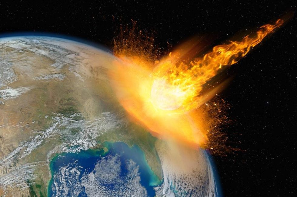 Representative Image Source: Dangerous asteroid hits planet Earth, total disaster and life extinction, elements of this image furnished by NASA (Getty Images)