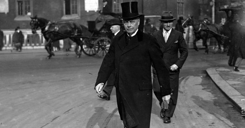 Representative Image Source: English Conservative politician William Joynson-Hicks, 1st Viscount Brentford, during the national tribute to British Liberal statesman Herbert Asquith, 1st Earl of Oxford and Asquith. (Photo by London Express/Getty Images)