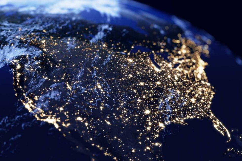 Representative Image Source: United States of America Night Lights View From Space (Photo by Constantine Johnny/Getty Images)