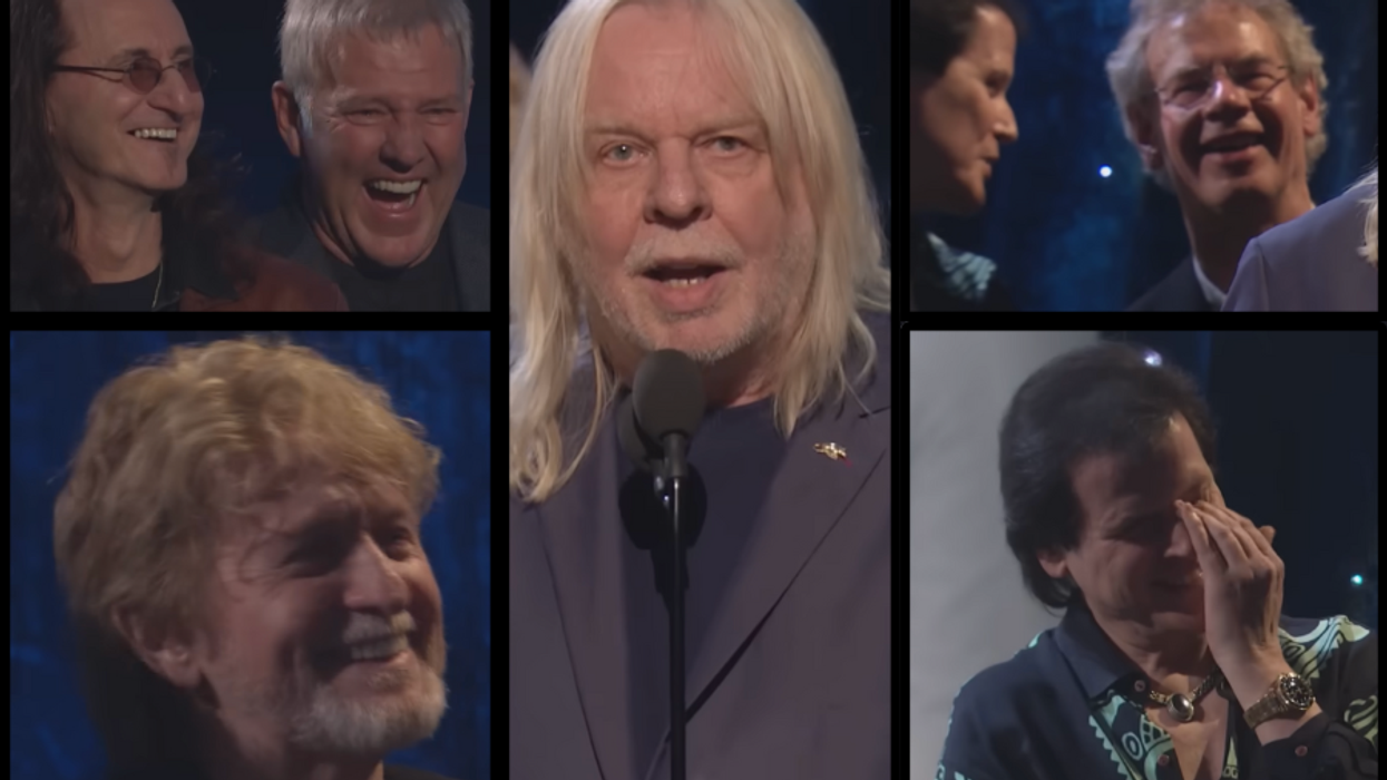 Rick Wakeman, Geddy Lee, Alex Lifeson, Jon Anderson, Bill Bruford, Trevor Rabin