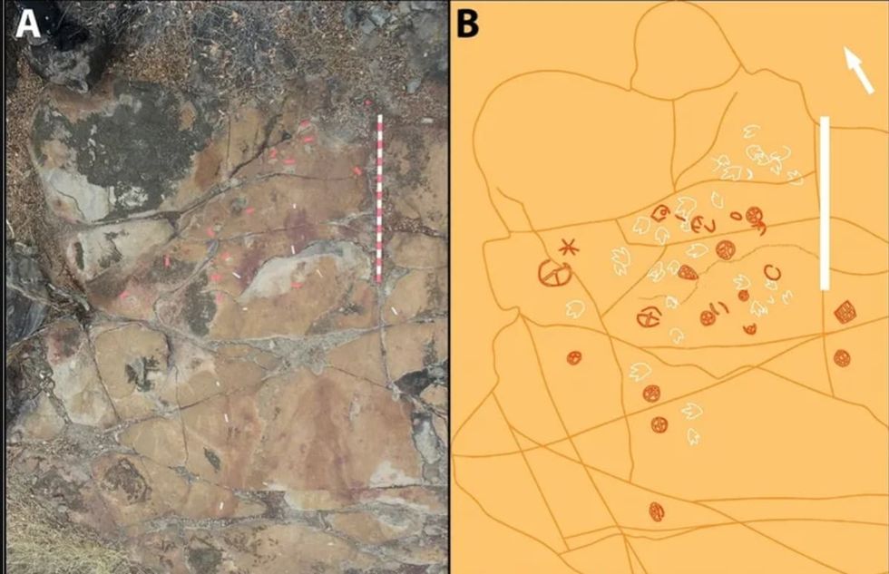 rock carvings, ancient art