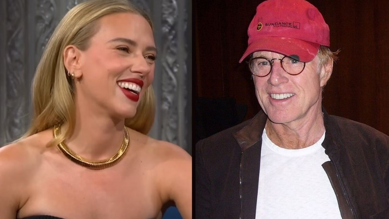 scarlett johansson, robert redford, robert redford directing, robert redford tribute, the late show