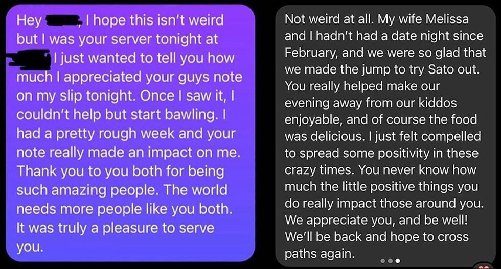 semicolon tattoo meaning, mental health awareness, Project Semicolon, kindness story, viral kindness, mental health support, server story, inspirational note, suicide prevention, uplifting stories