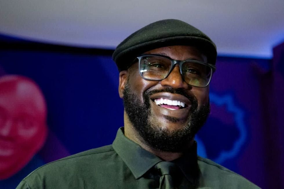 Shaquille O'Neal Celebrates The Launch Of Shaq-A-Licious XL Gummies At Hershey's Chocolate World (Image Source: Getty Images | Santiago Felipe)