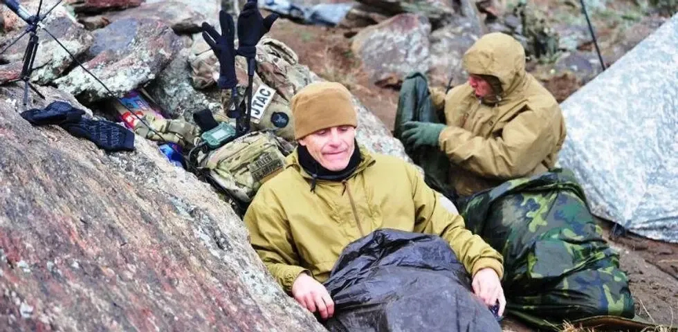 Sleeping in difficult environments.