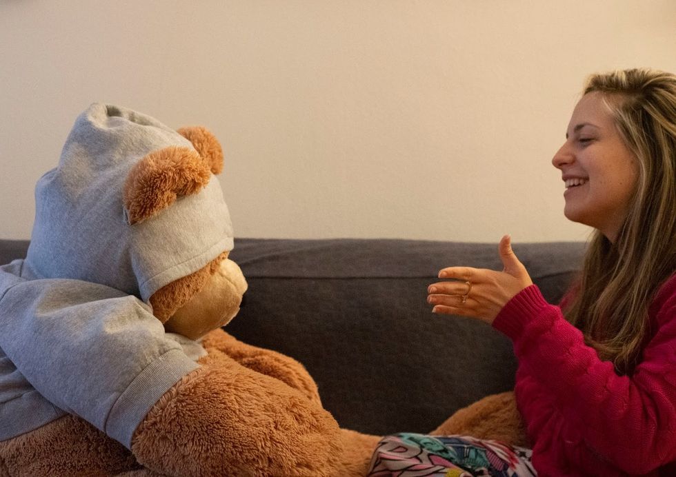 stuffed animal, adult, teddy bear, mental health, stuffies, bear