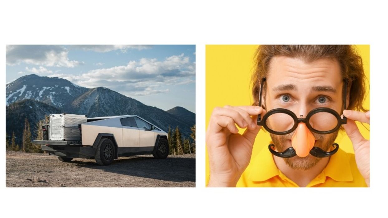 Tesla, Cybertruck,, disguise, cars, elon musk, ford