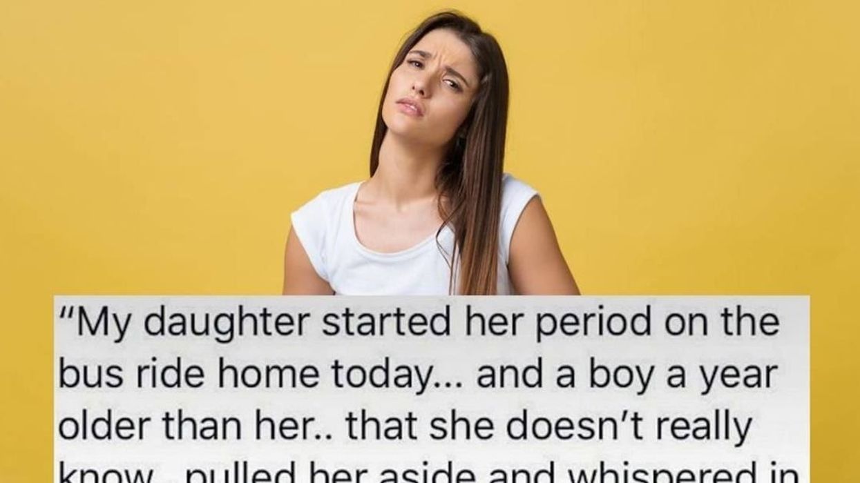 Mom praises teen boy for the way he helped her daughter with a period emergency