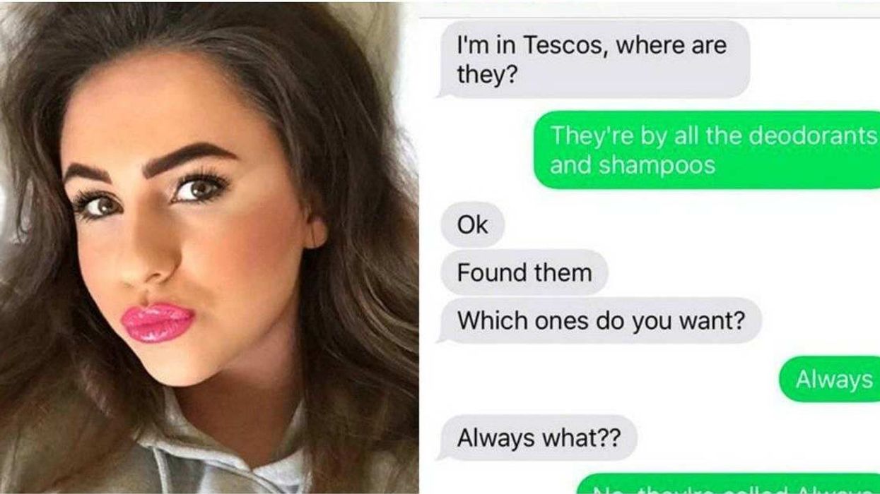A dad was sent to buy pads for his daughter – his sincere text questions show hilarious effort to be a good dad.