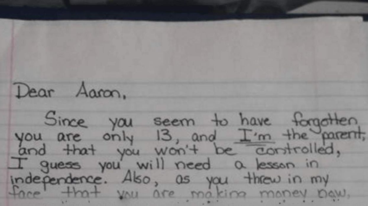 Mom defends tough-love letter to 13-year-old son after getting shamed online