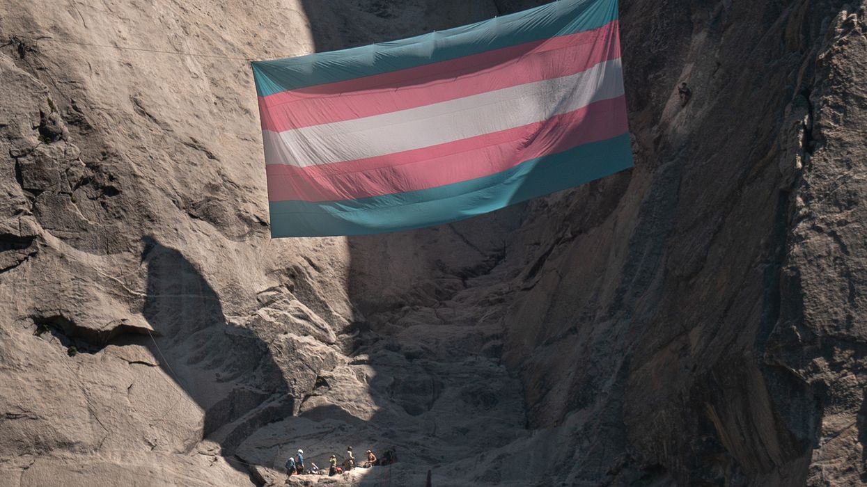 transgender, trans flag, drag, activism, environment, action, el capitan, yosemite