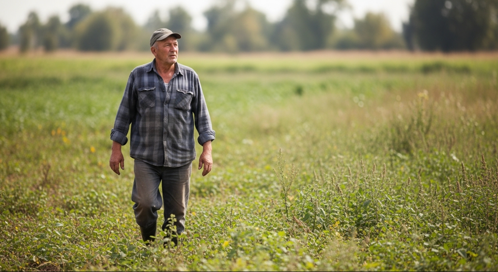 winston howes, heart shaped meadow, tree tribute, grief and love, viral photo, aerial heart tribute, janet howes, oak tree planting, hidden tribute, romantic gestures