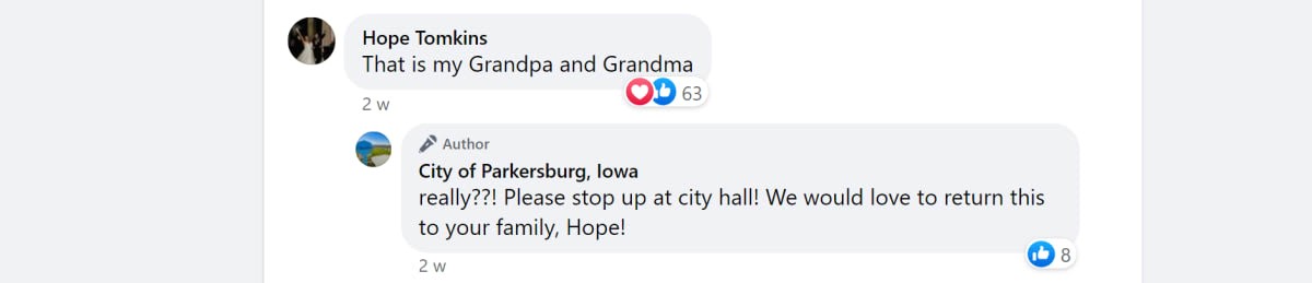 Image source - Facebook I @City of Parkesburg,Iowa