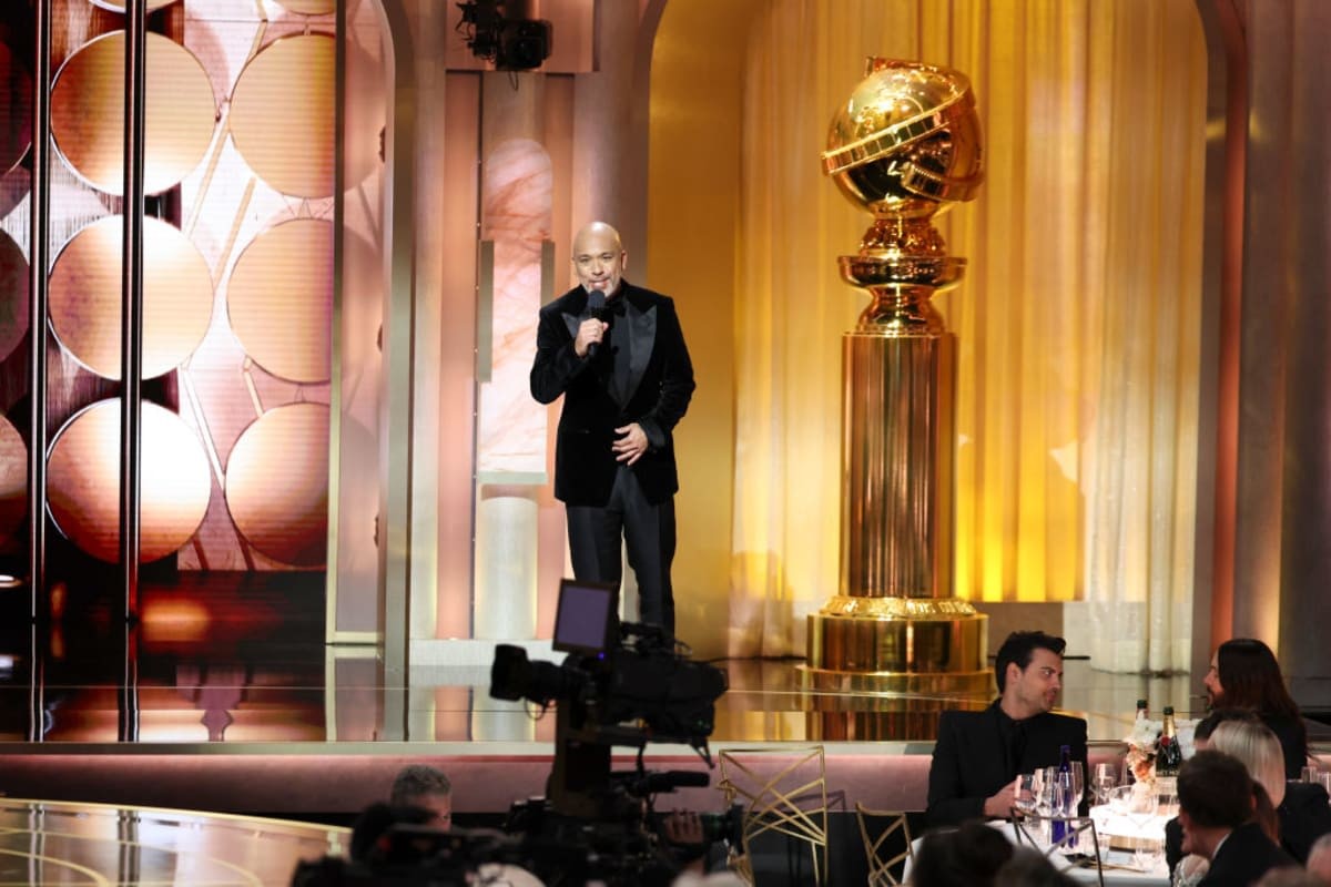 Jo Koy speaks onstage at the 81st Golden Globe Awards held at the Beverly Hilton Hotel on January 7, 2024 in Beverly Hills, California. (Photo by Rich Polk/Golden Globes 2024/Golden Globes 2024 via Getty Images)