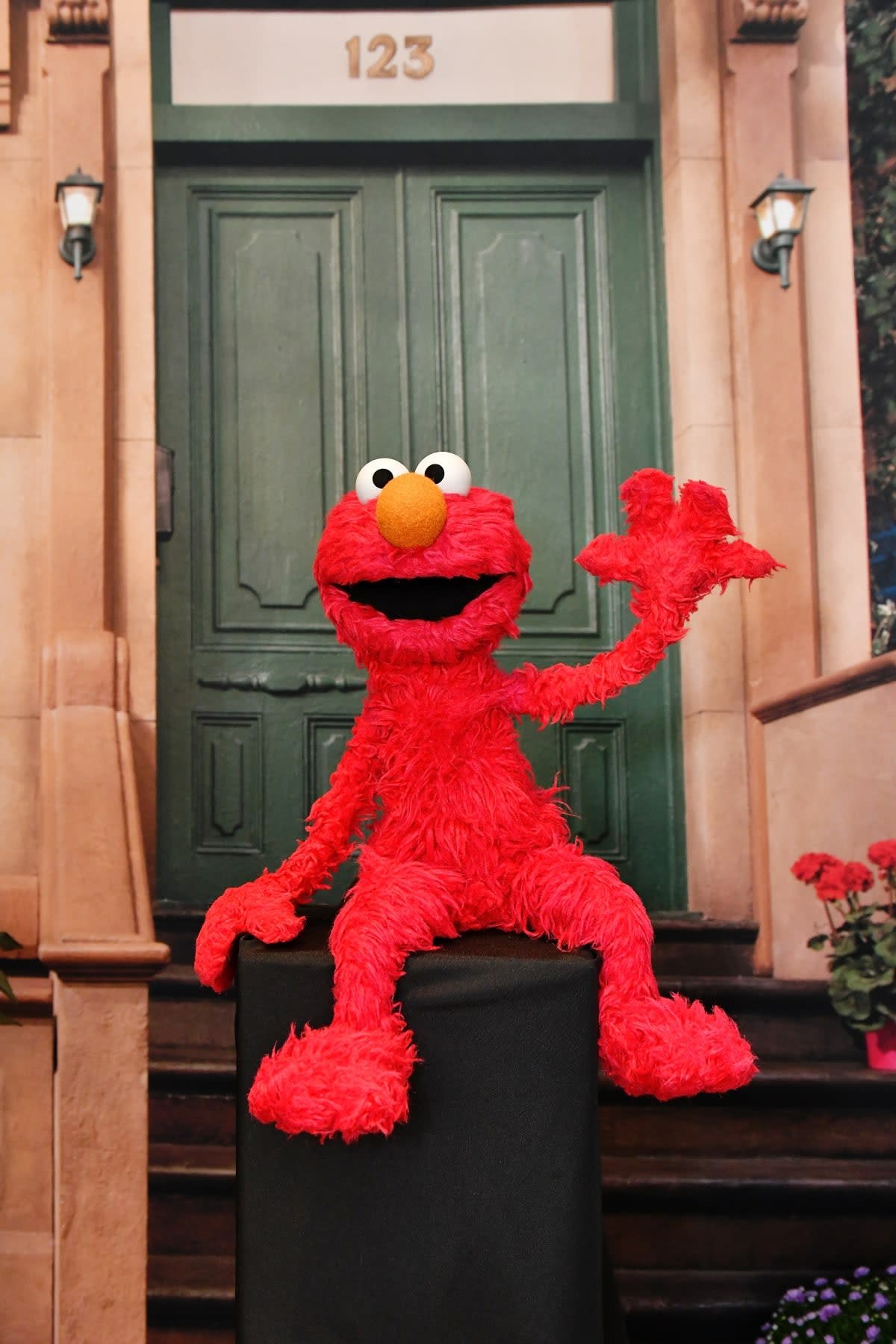 NEW YORK, NEW YORK - SEPTEMBER 06: A view of a photo booth with Elmo during