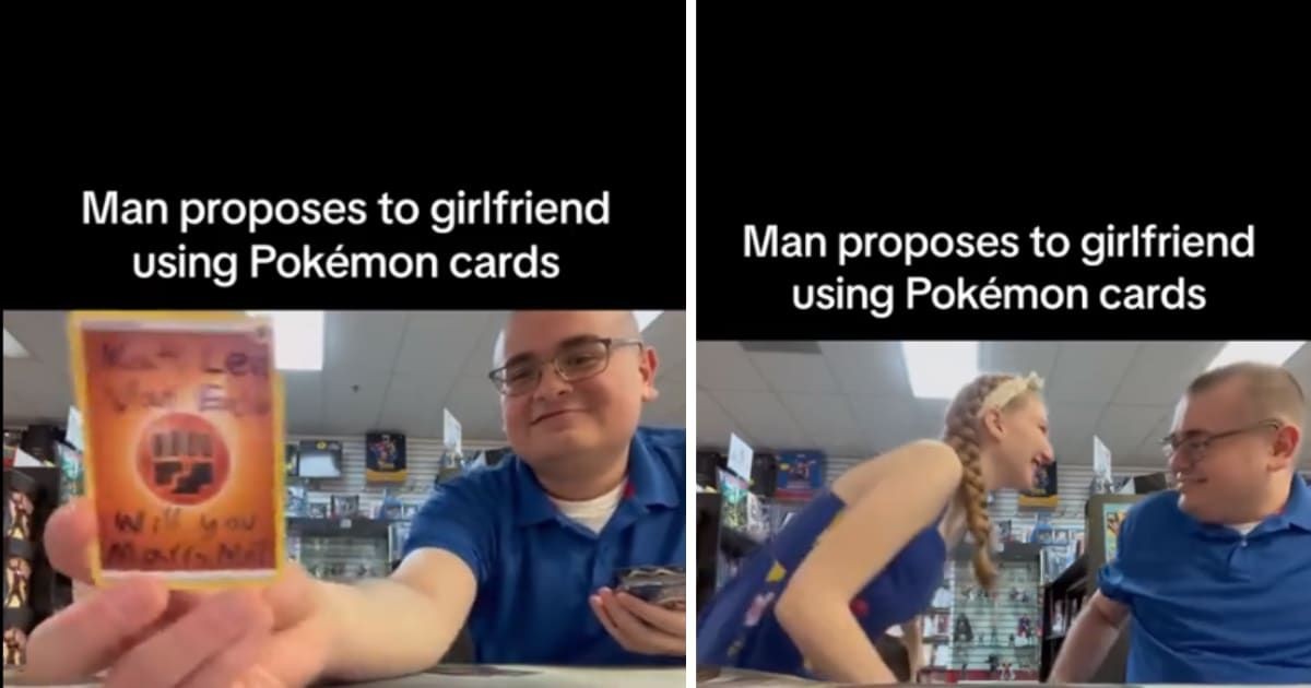 pokemon proposal card Wedding Ring Bearer Pokemon Card, Flower