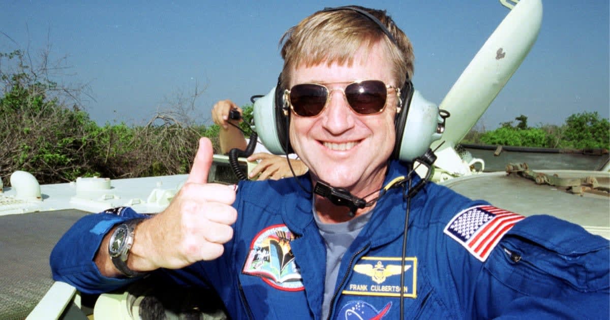Image Source : US astronaut Frank Culbertson poses for a photo July 18, 2001 while training for a shuttle flight to international space station Alpha. Culbertson took command of the international space station August 13, 2001 along with two Russian cosmonauts, where he will spend the next four months. (Photo by NASA/Getty Images)