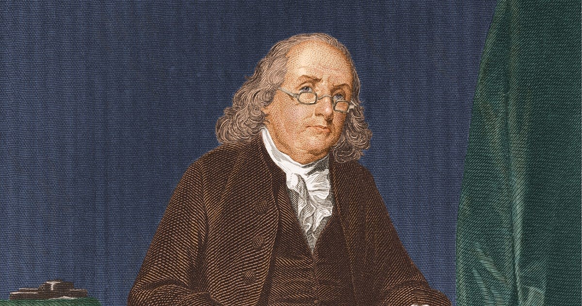 Image Source : American statesman, scientist and philosopher Benjamin Franklin (1706 - 1790). (Photo by Stock Montage/Stock Montage/Getty Images)