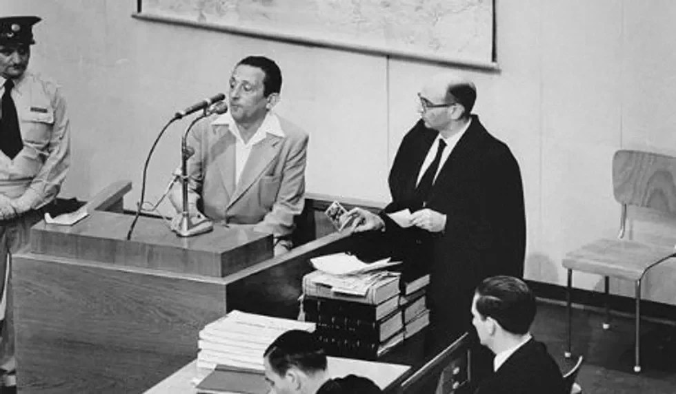 Henryk Ross questioned during the Eichmann Trial.