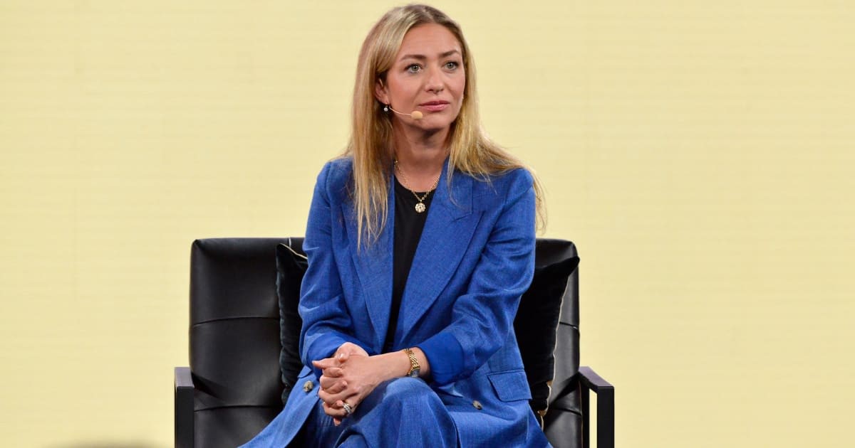 Image Source: Whitney Wolfe Herd, Founder & CEO, Bumble speaks onstage during Vox Media's 2023 Code Conference at The Ritz-Carlton, Laguna Niguel on September 27, 2023 in Dana Point, California. (Photo by Jerod Harris/Getty Images for Vox Media)