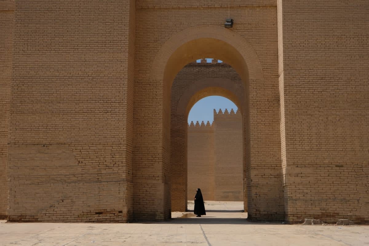 Image Source:  Iraqis visit the ruins of Babylon on March 21, 2023 in Babylon, Iraq. (Photo by Kaveh Kazemi/Getty Images)