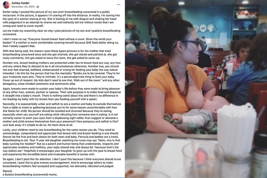 Ashley Kaidel's Facebook post.