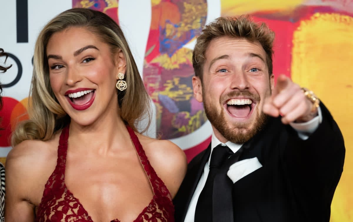 Image Source: Sam Thompson and Zara McDermott attend the BRIT Awards 2024 at The O2 Arena on March 02, 2024 in London, England. (Photo by Samir Hussein/WireImage)