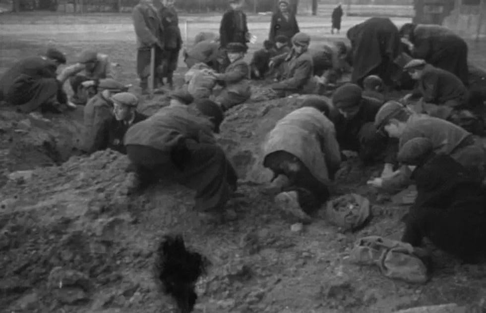 Children digging for potatoes